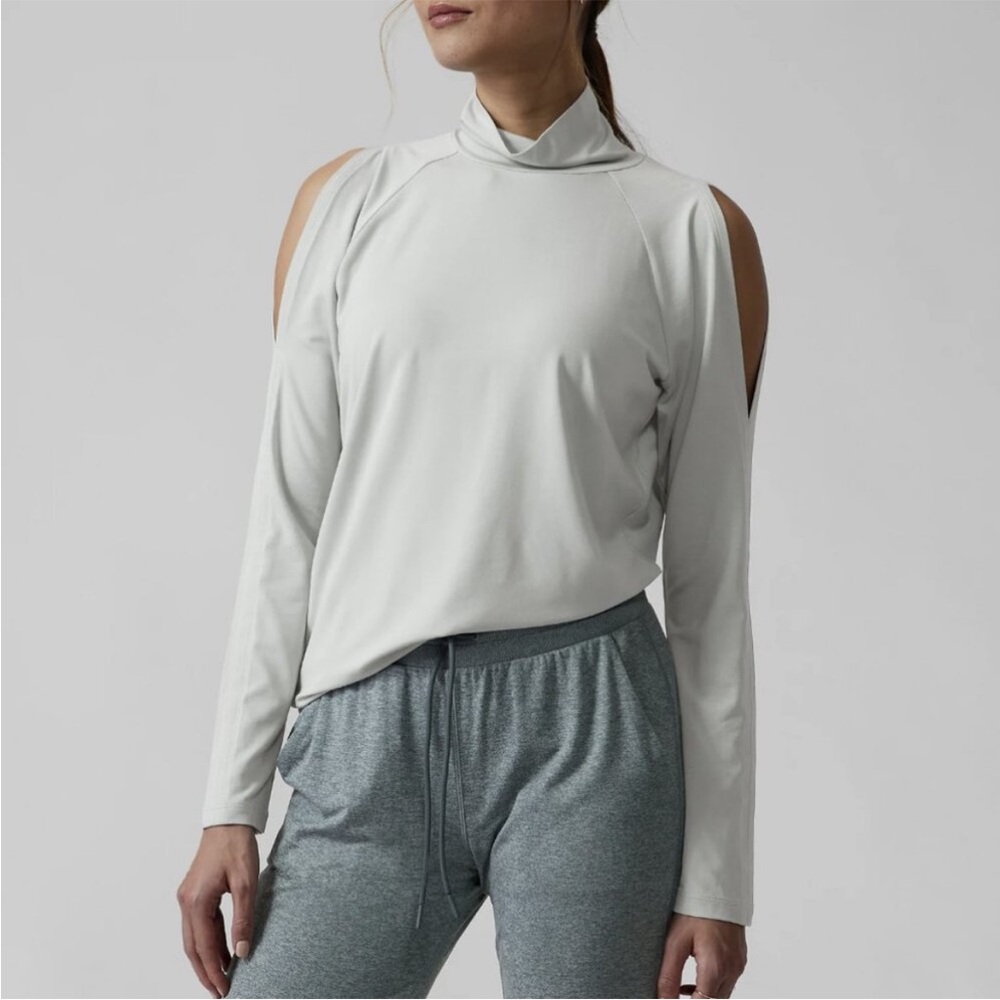 Athleta cold shoulder turtleneck